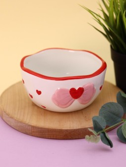 Тарелка глубокая керамическая «Heart bow», 445 ml