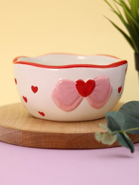 Тарелка глубокая керамическая «Heart bow», 445 ml 