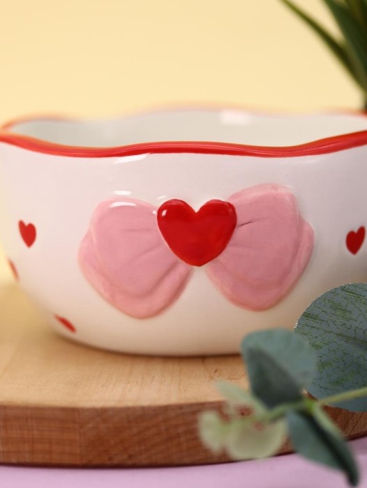 Тарелка глубокая керамическая «Heart bow», 445 ml 