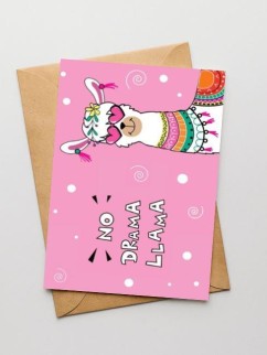 Набор открыток 5 шт. «No drama llama», 10*15 см