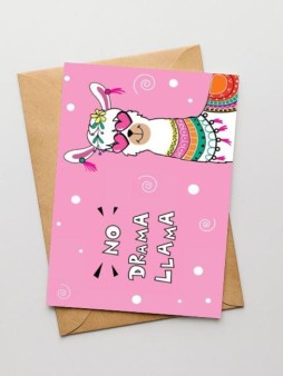 Набор открыток 5 шт. «No drama llama», 10*15 см