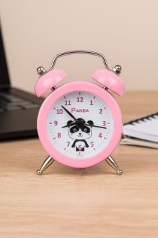 Часы-будильник "Mini panda", pink