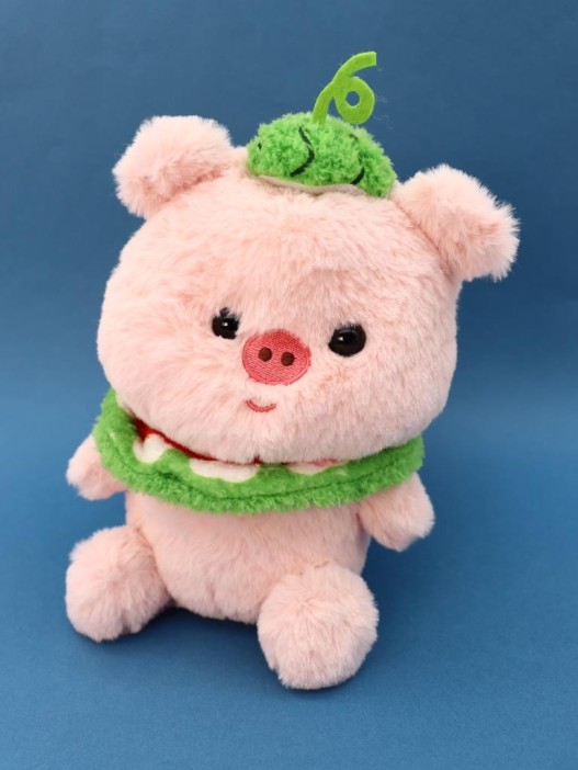 Мягкая игрушка &quot;Watermelon pig&quot;, pink, 21 см 