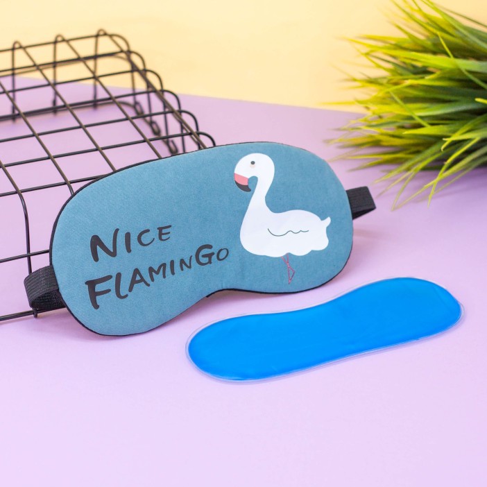 Маска для сна гелевая "Nice flamingo" 