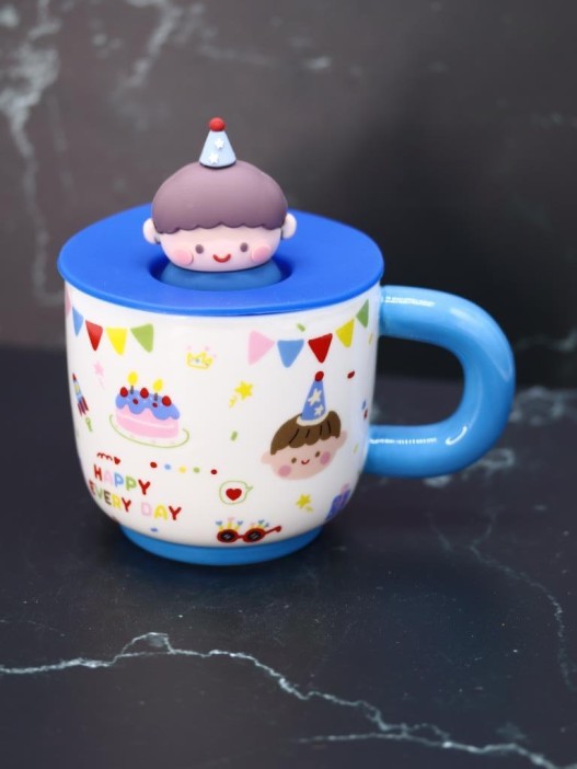 Кружка «Birthday party», blue (450 ml) 