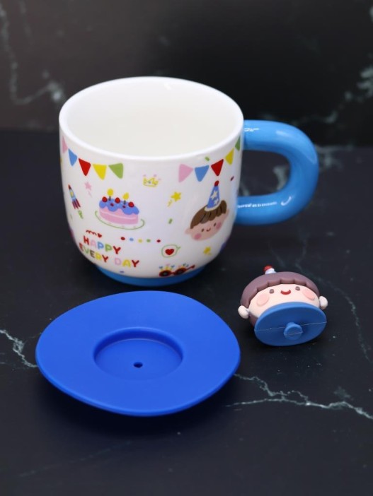 Кружка «Birthday party», blue (450 ml) 