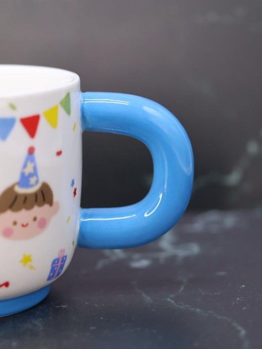 Кружка «Birthday party», blue (450 ml) 