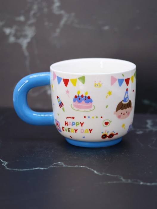 Кружка «Birthday party», blue (450 ml) 