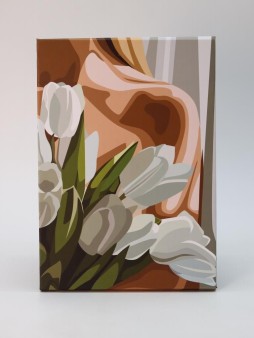 Зеркало настольное GIRLY "Spring tulips", 15*22 см