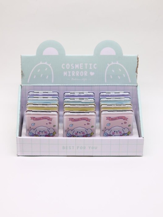 Набор зеркал &quot;Sweet Time the doggie&quot; шоу-бокс 12 шт. (4 цвета) 