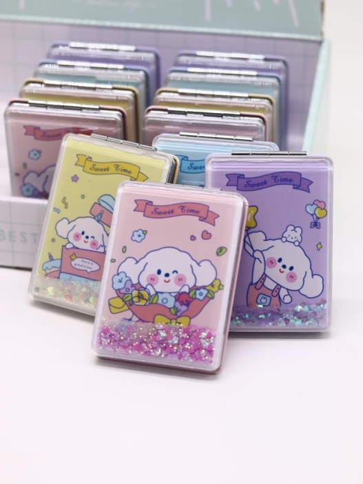 Набор зеркал &quot;Sweet Time the doggie&quot; шоу-бокс 12 шт. (4 цвета) 