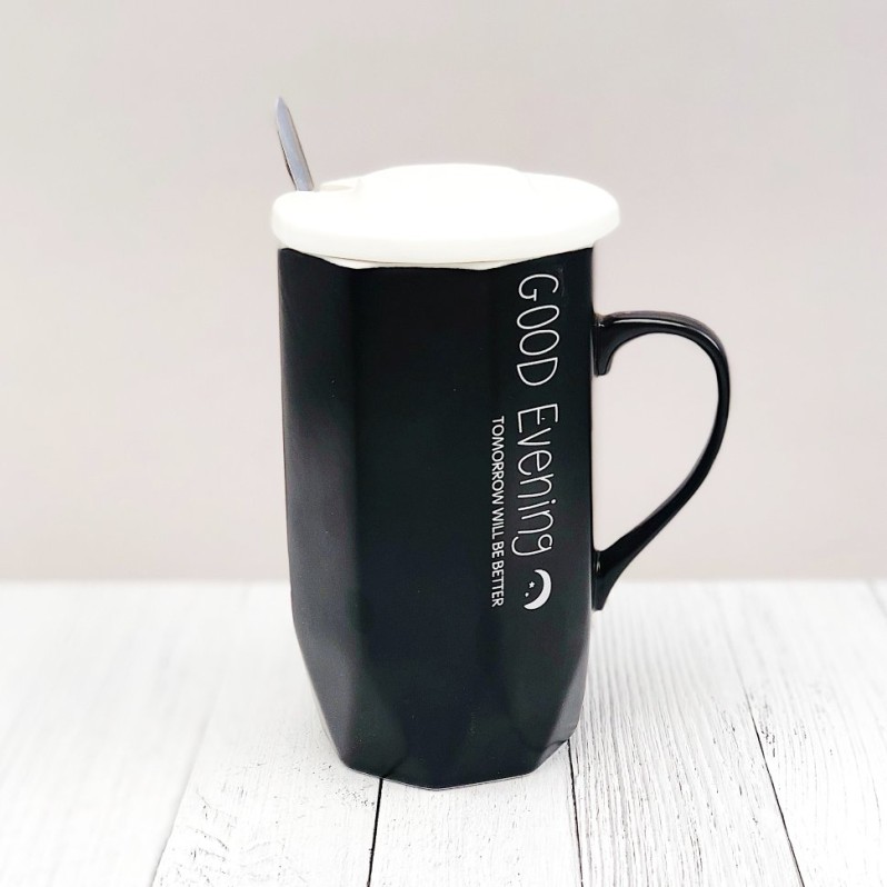 Кружка &quot;Good evening&quot;, black(500ml) 