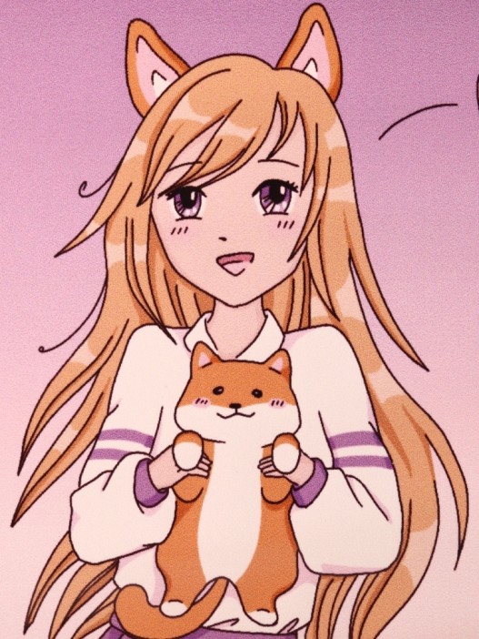 ОБЛОЖКА ДЛЯ ПАСПОРТА АНИМЕ «Love corgi girl», плотность 600 мкм 