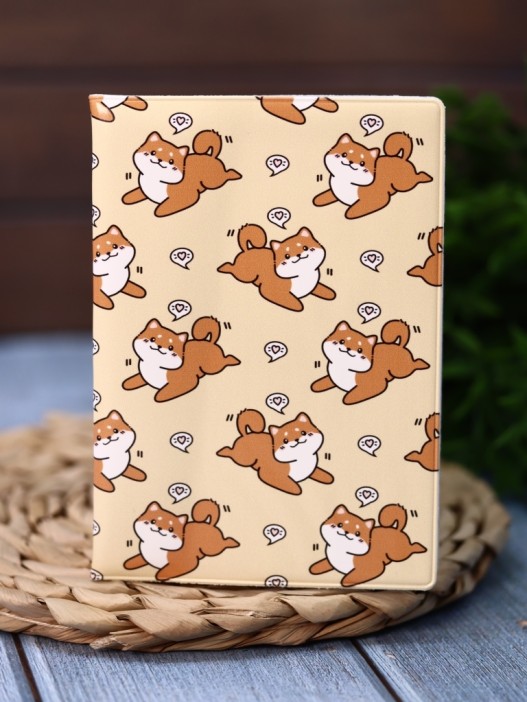 Обложка для паспорта Аниме «Many shiba inu love», плотность 600 мкм 