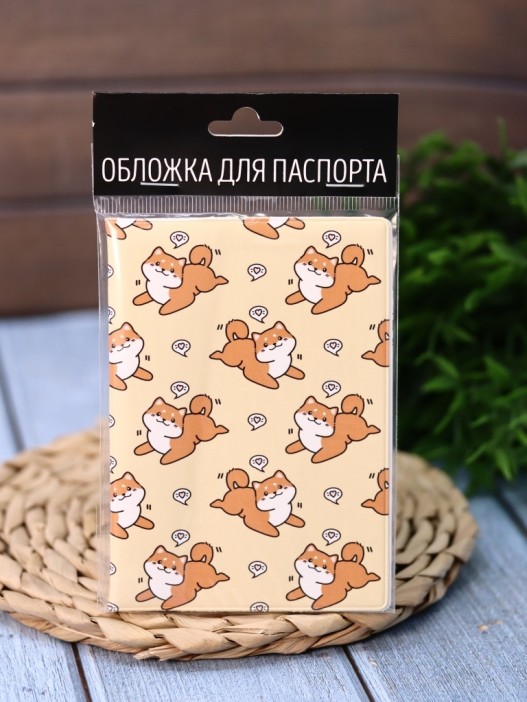Обложка для паспорта Аниме «Many shiba inu love», плотность 600 мкм 