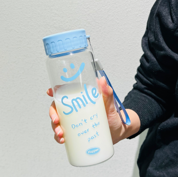 Спортивная бутылка «Smile!», blue (440 мл) 