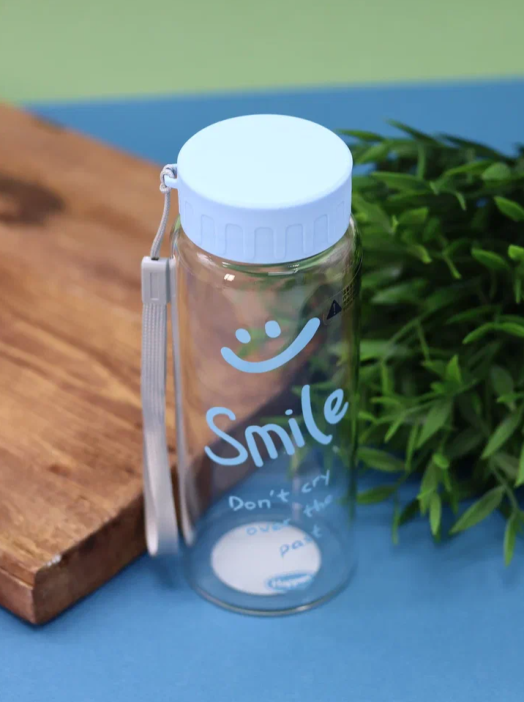 Спортивная бутылка «Smile!», blue (440 мл) 
