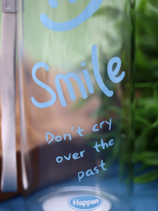 Спортивная бутылка «Smile!», blue (440 мл) 