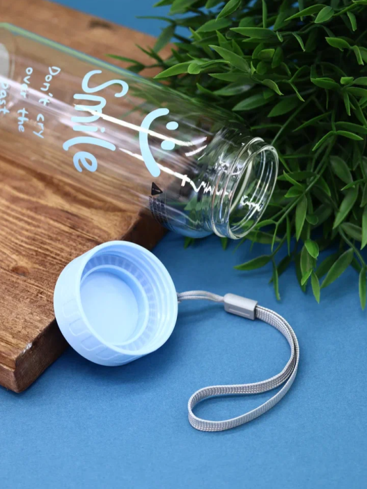 Спортивная бутылка «Smile!», blue (440 мл) 