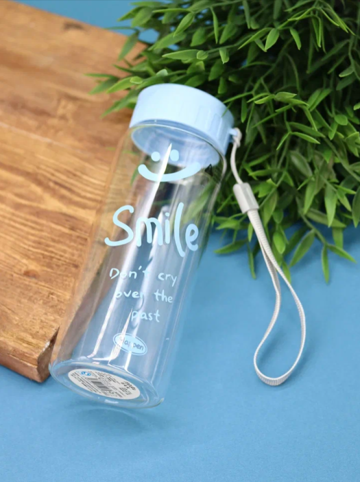 Спортивная бутылка «Smile!», blue (440 мл) 