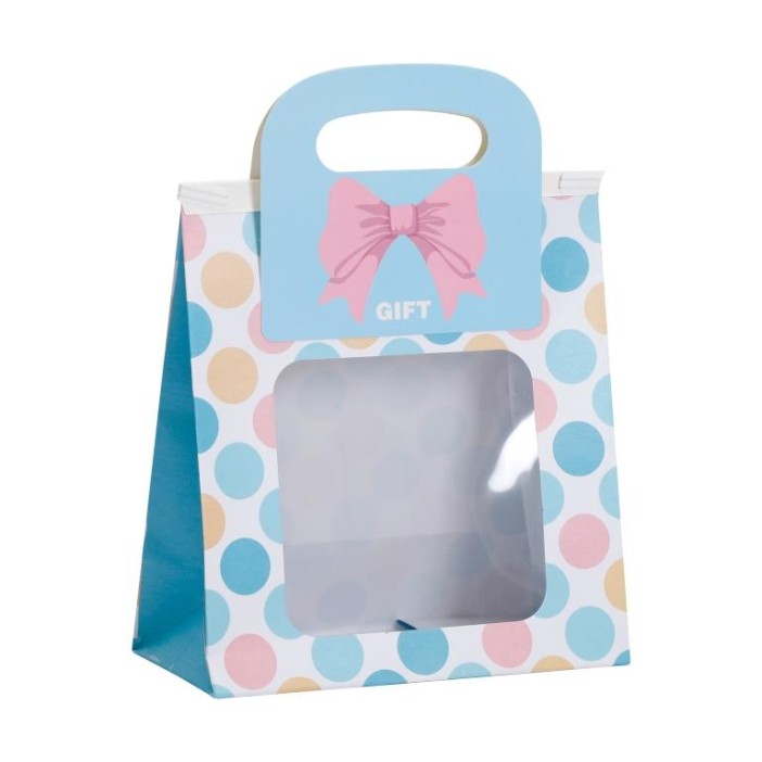 Пакет подарочный «Bag with a window», rainbow (17*18,5*8) 