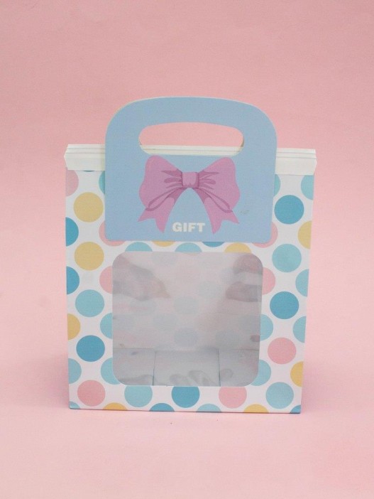 Пакет подарочный «Bag with a window», rainbow (17*18,5*8) 