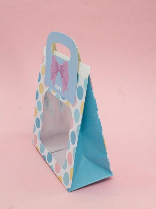 Пакет подарочный «Bag with a window», rainbow (17*18,5*8) 