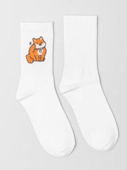 Носки женские Аниме «Shiba inu», р. 35-40, белый