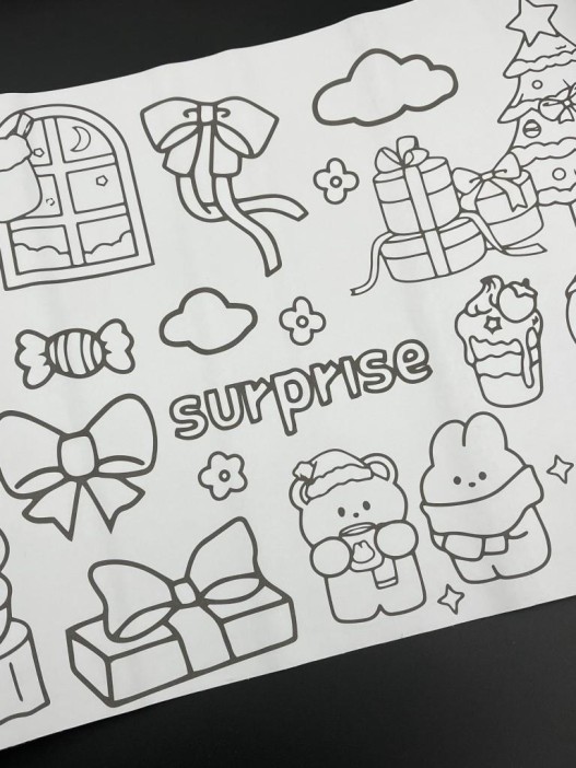 Декоративный скотч-раскраска &quot;Good day&quot;,  mix (30см*3м) 