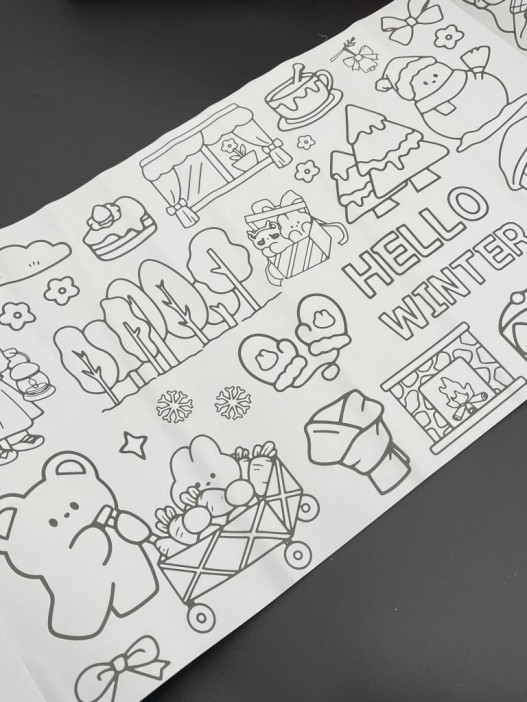 Декоративный скотч-раскраска &quot;Good day&quot;,  mix (30см*3м) 