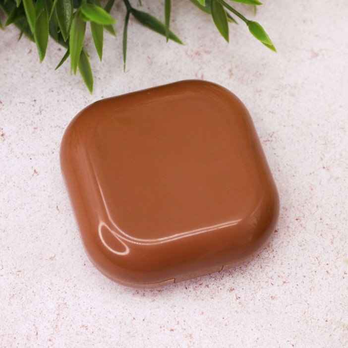 Контейнер для линз «Smooth», brown 
