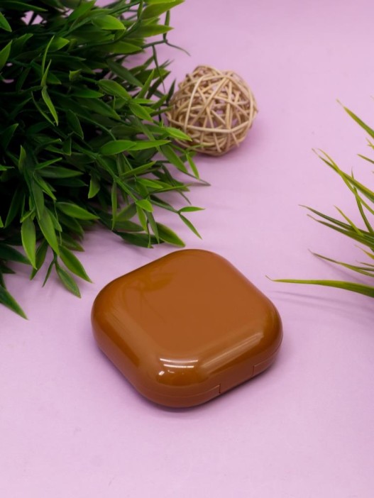 Контейнер для линз «Smooth», brown 