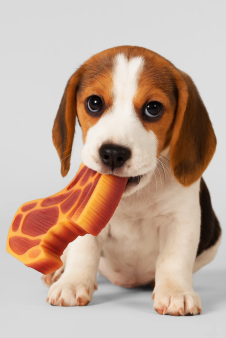 Игрушка для питомцев "Стейк" (13х7 см).