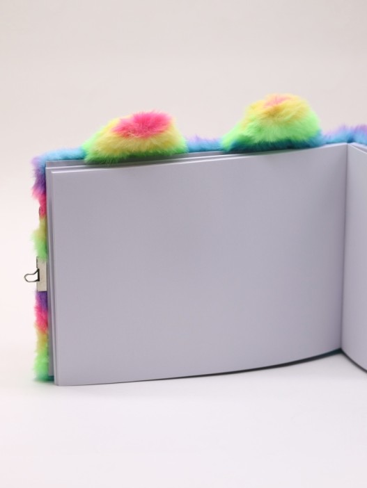 Блокнот плюшевый «Rainbow mood» (15*21 см) 