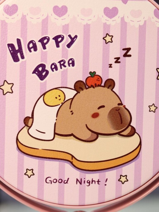 Зеркало настольное на ножке &quot;HappyBara&quot;, сэндвич (10,5*18 см) 