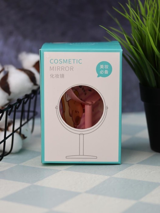 Зеркало настольное на ножке &quot;HappyBara&quot;, сэндвич (10,5*18 см) 