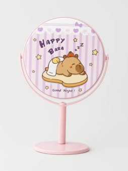 Зеркало настольное на ножке "HappyBara", сэндвич (10,5*18 см)