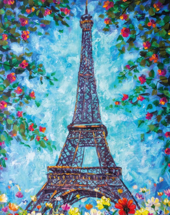 Набор мини открыток 10 шт. «Эйфелева башня», 7.5*9.5 см 