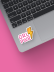 Набор 3D стикеров для телефона 3 шт. &quot;GRL PWR&quot; 
