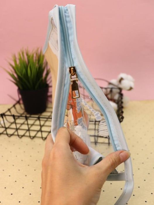 Косметичка &quot;Capybara under an umbrella&quot;, blue (17*25*8 см) 