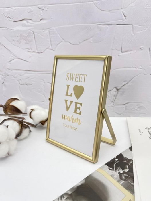 Фоторамка «Sweet love», gold, металл (10*15 см) 