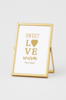 Фоторамка «Sweet love», gold, металл (10*15 см)