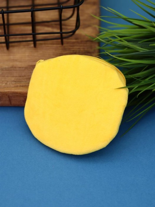 Кошелёк плюшевый &quot;Smile&quot;, yellow (11*11 см) 