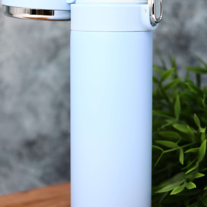 Термос с датчиком температуры «Классический стиль», синий (420 мл) 