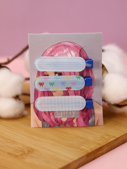 Заколка для волос GIRLY &quot;Blue nude&quot;, blue 