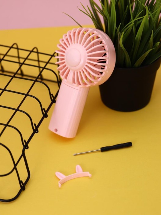 Портативный ручной вентилятор iLikeGift «Cute ears», pink 