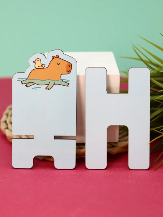 Подставка под телефон/планшет «Capybara and duck» 
