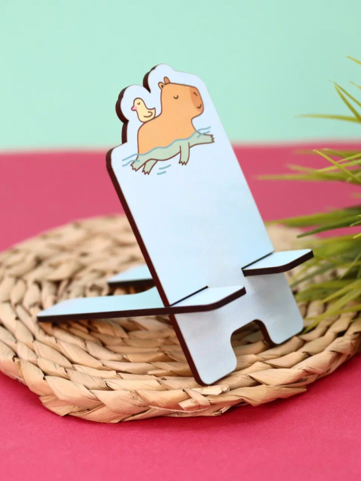 Подставка под телефон/планшет «Capybara and duck» 