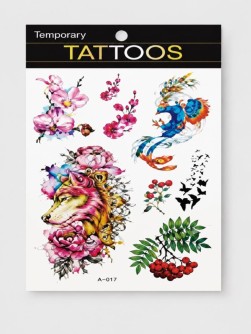 Тату-наклейки "Волк", 16х27,5 см
