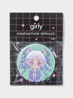 Компактное зеркало GIRLY "Аниме", 7 см